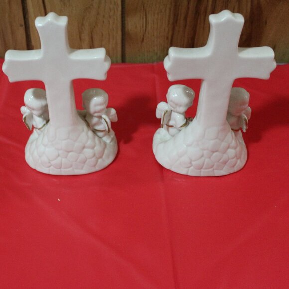 Cross with Angel Babies, Set of 2 - Picture 2 of 3